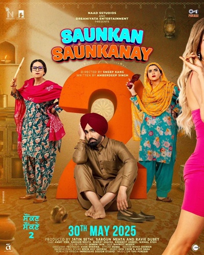 Saunkan Saunkanay 2 (2025) Punjabi ORG HDRip 480p 400MB 720p 900MB ESubs